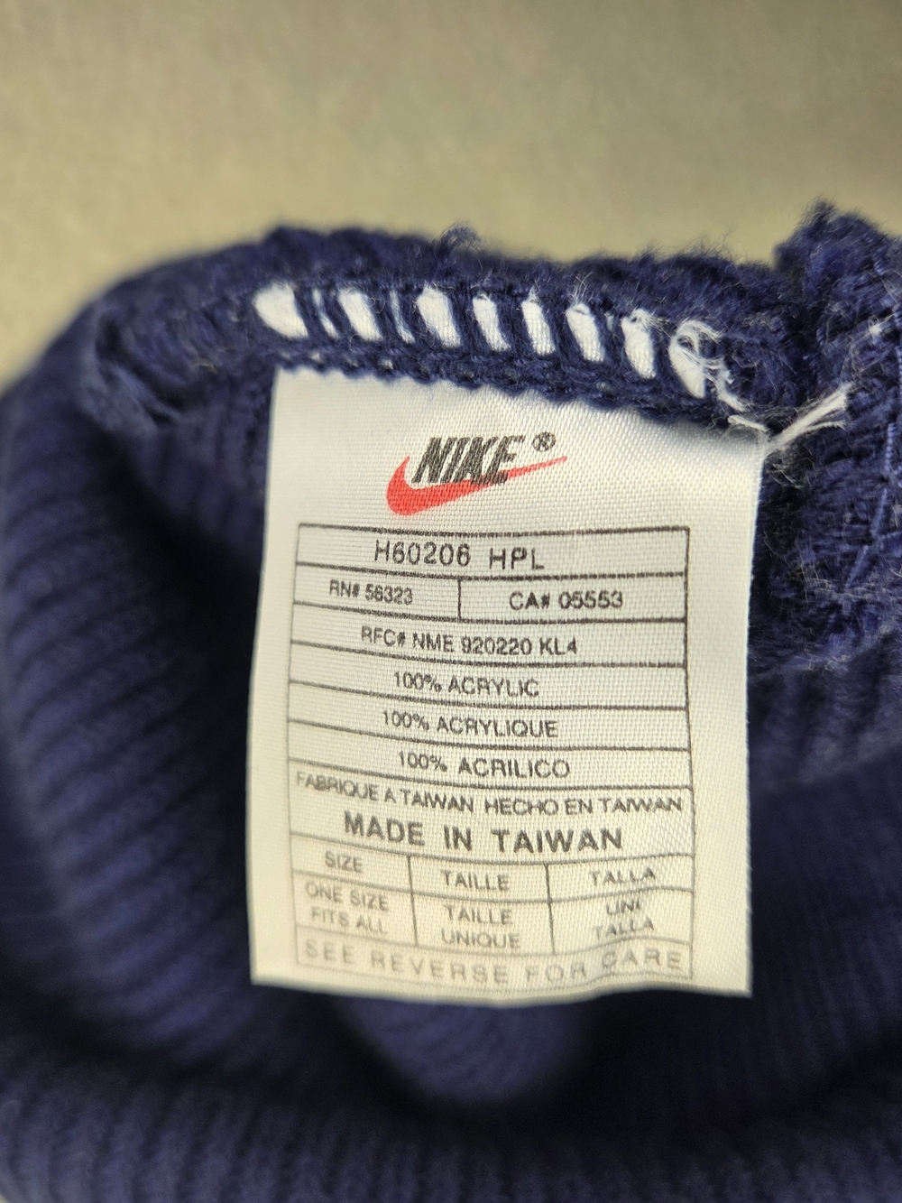 Nike Navy Beanie with NFL Pro Line Patch - Picture 3 of 3